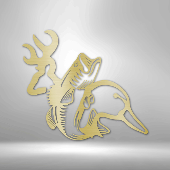 Wildlife Calling Steel Sign Laser Cut Powder Coated Home & Office Metal Wall Dec